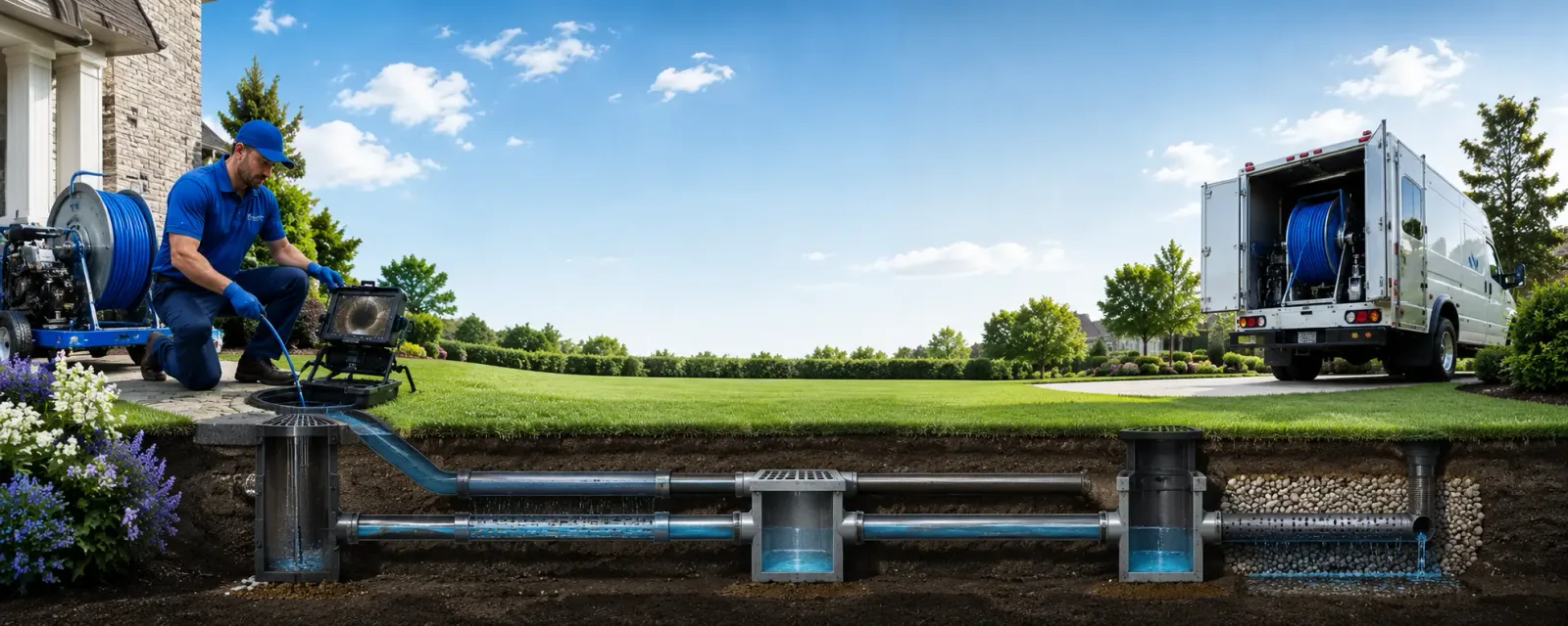 Outdoor drain cleaning information for Coggon, IA